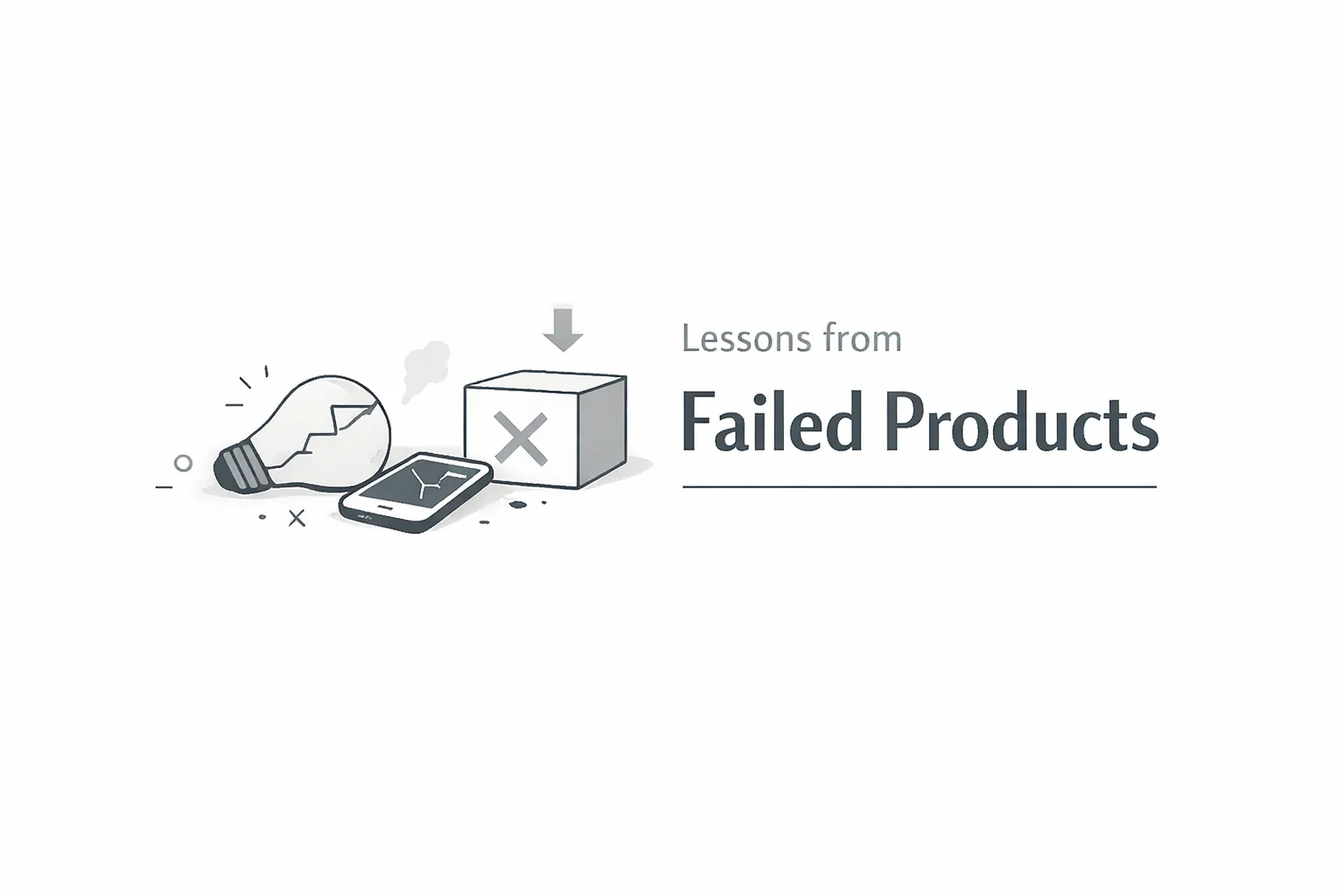 Notes and reflections on lessons learned from failed products