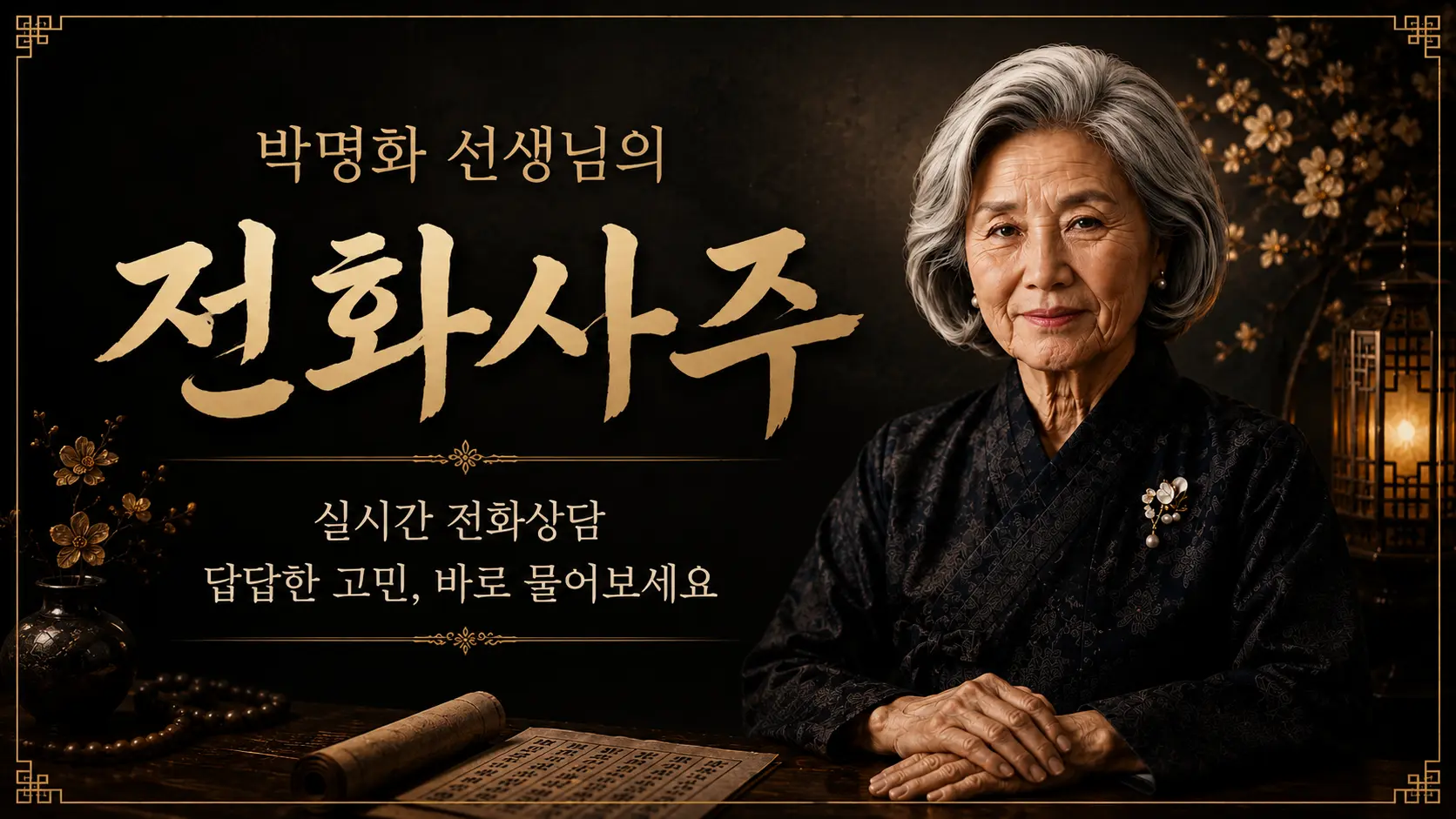 박명화 전화 사주 — [단독] 박명화 선생의 인생문답 정통 전화사주